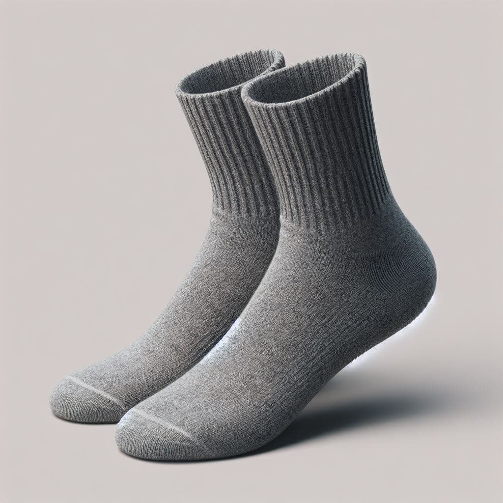 An image of gray socks